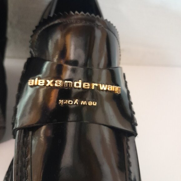 Alexander Wang Black Platform Loafers - Picture 7 of 10